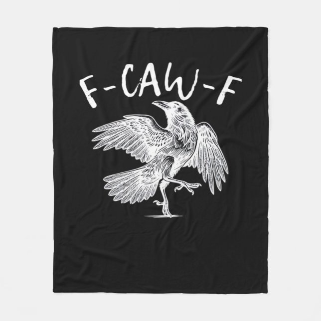 Cobertor De Velo F-Caw-F Raven Retro Clássico (Frente)