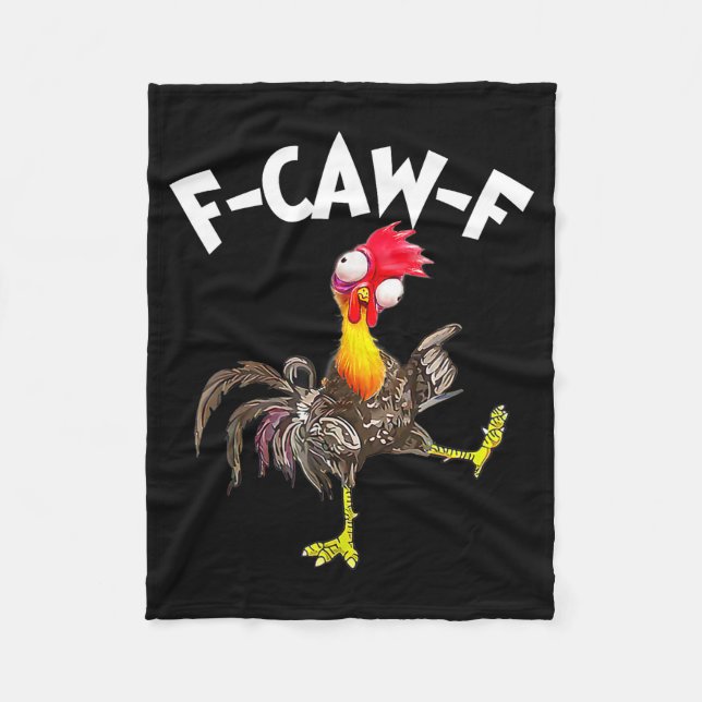 Cobertor De Velo F-caw-f Rooster Funny Bird Fcaw-f Chicken Whispere (Frente)