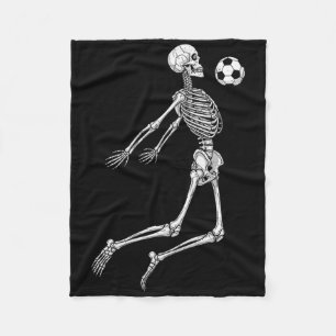Cobertor De Velo Fã de esportes jogador de futebol esqueleto peito 