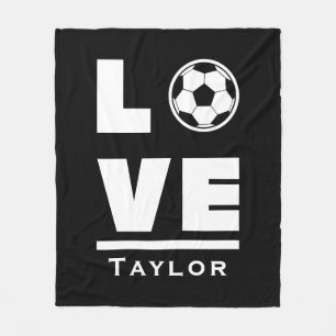 Cobertor De Velo Fã De Futebol De Amor E Futebol Ao Vivo