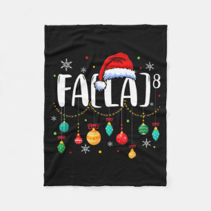 Cobertor De Velo Fa (la) 8 Natal engraçado Papai Noel Fa La Profess