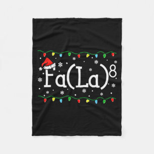 Cobertor De Velo Fa (la)8 Natal Engraçado Papai Noel Fa La Professo
