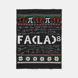 Cobertor De Velo Fa (la)8 Natal engraçado Papai Noel Fa La Professo