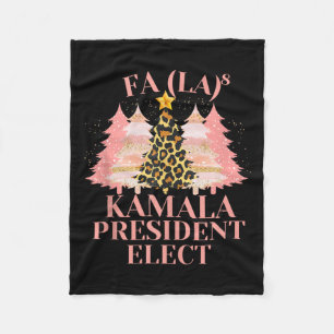Cobertor De Velo Fa La Pink Christmas Kamala Presidente Eleger Hol