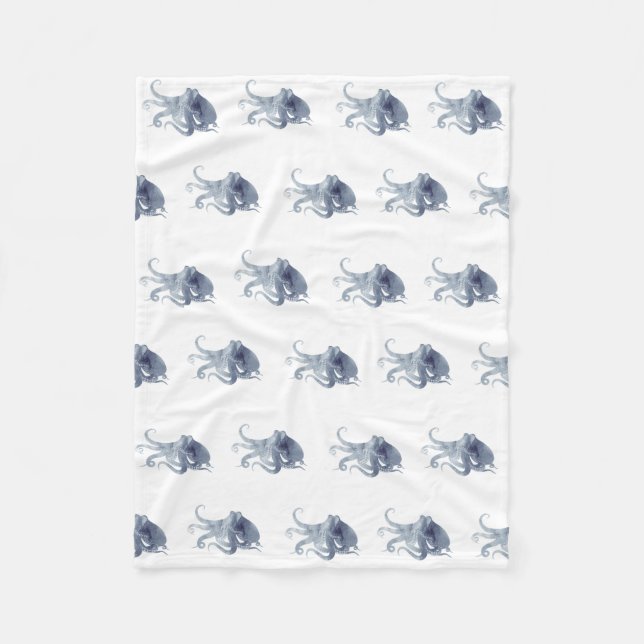 Cobertor De Velo Faca branca de Octopus Snug (Frente)