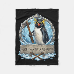 Cobertor De Velo Faca de Pinguim Retro Meme Voo Nunca Opção Humor
