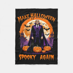 Cobertor De Velo Faça o Halloween Assustador Novamente Engraçado Tr