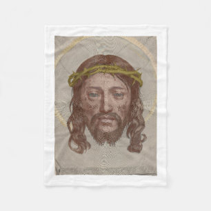 Cobertor De Velo Face de Cristo de Claude Mellan, gravura de 1649 