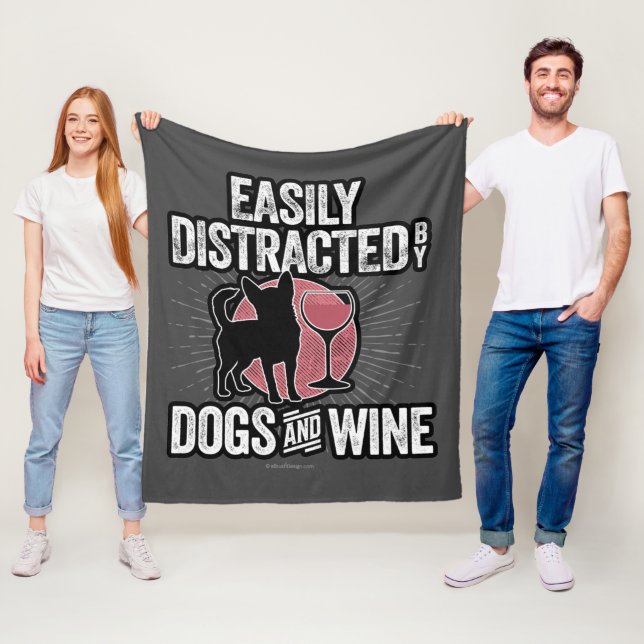Cobertor De Velo Facilmente distraído por cães e vinhos (In Situ)