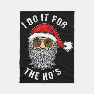 Cobertor De Velo Faço-o pelo Natal engraçado do Ho Papai Noel