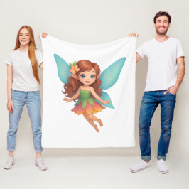 Cobertor De Velo Fada Adorável com Asas e Vestido Coloridos