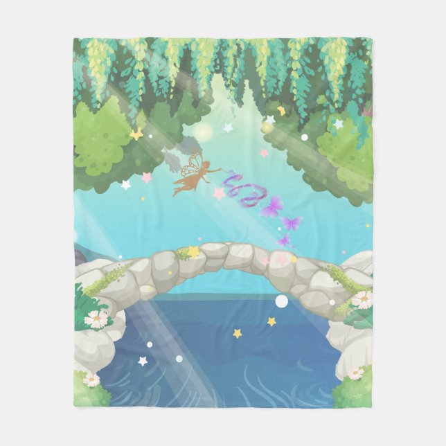 Cobertor De Velo Fada-Borboleta (Frente)