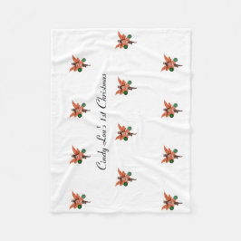 Cobertor De Velo Fada de Natal Afro-Americana