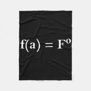 Cobertor De Velo Fafo Math Equation Novelty Engraçado Nerd de Profe