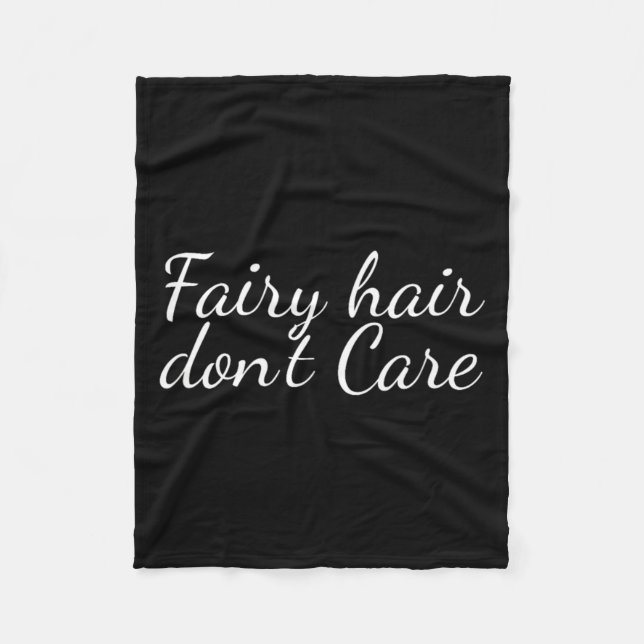 Cobertor De Velo Fairy Hair Dont Care  (Frente)