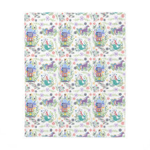 Fairytale Folk Art Throw