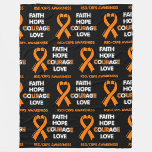 COBERTOR DE VELO FAITH ESPERA O AMOR DE CORAGEM...RSD/CRPS
