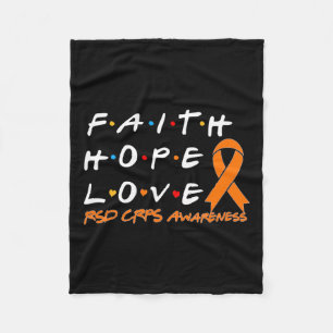 Cobertor De Velo Faith Hope ama Consciência Do Rsd Crps