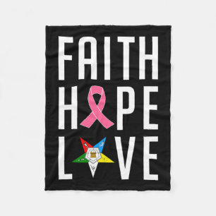 Cobertor De Velo Faith Hope Ama O Cancer Da Mãe Da Estrela Oriental