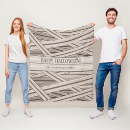 Cobertor De Velo Faixa de Nome de Família da Múmia de Halloween Per