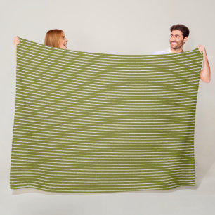 Cobertor De Velo Faixa Verde-Oliva com Linhas Isoladas