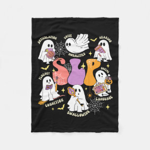 Cobertor De Velo Fala Terapêutica Spooky Slp Halloween Cute Ghost
