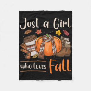 Cobertor De Velo Fall Autum Apenas Uma Menina Que Ama Cair