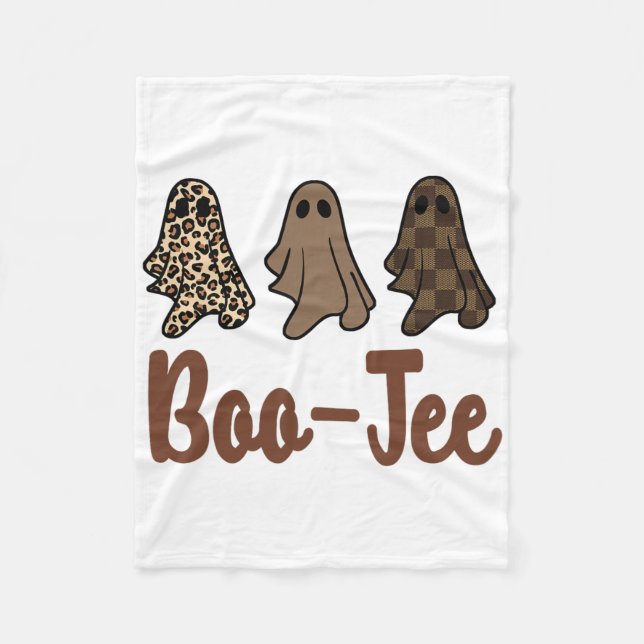 Cobertor De Velo Fall Fall Halloween Ghost Boujee Boo-jee Spooky Se (Frente)