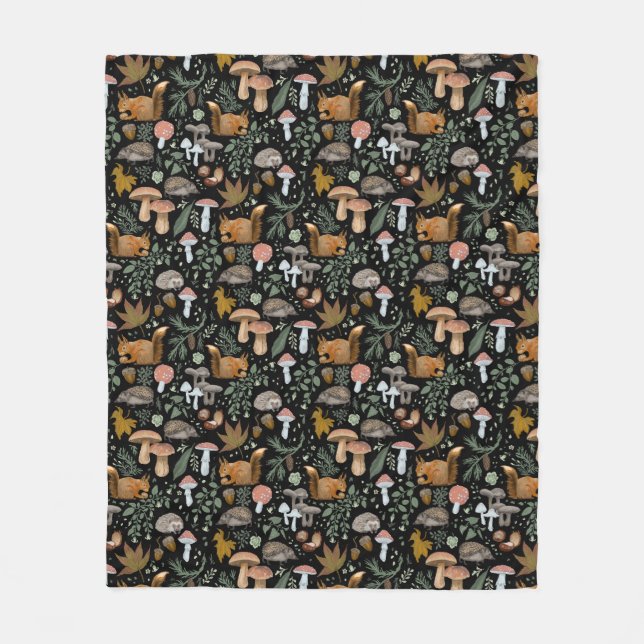 Cobertor De Velo Fall Forest Forager Aproxima-se Quente (Frente)