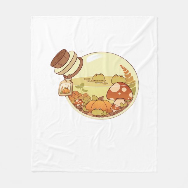 Cobertor De Velo Fall Potion With Froggies Classic (Frente)