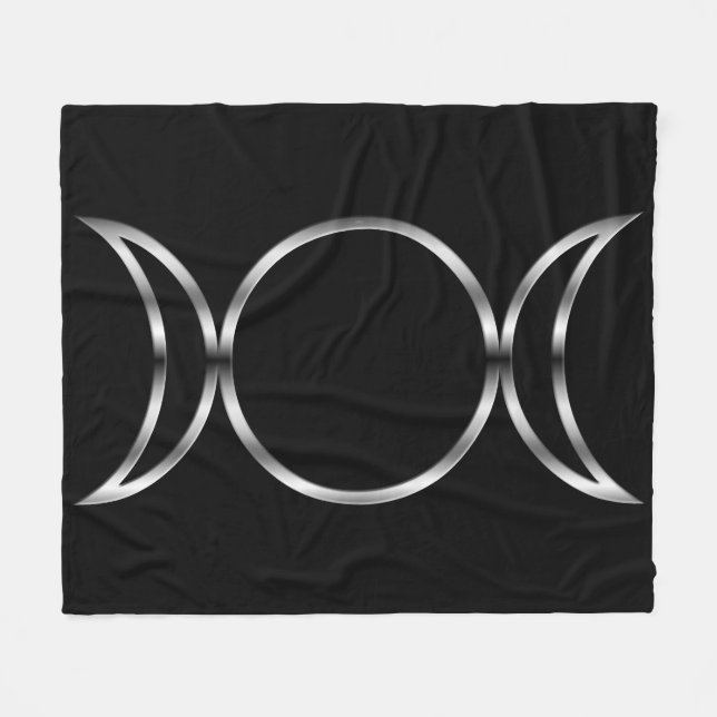 Cobertor De Velo Falln Pagan Triple Goddese Symbol (Frente (Horizontal))