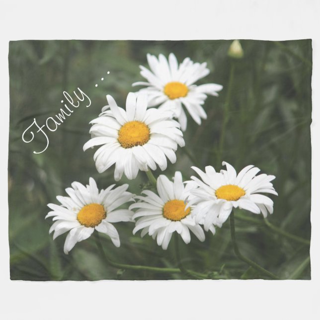 Cobertor De Velo Família Daisy Fleece Blanket (Frente (Horizontal))