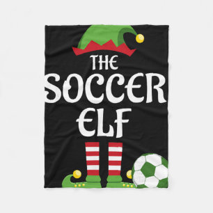 Cobertor De Velo Família de Elfo de Futebol Grupo Combinando Natal