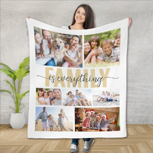 Cobertor De Velo Família É Tudo Colagem De Fotos