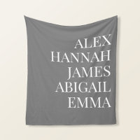 Família Personalizada de Nomes de Crianças Elegant