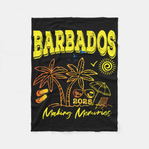 Cobertor De Velo Famílias de Barbados Cruise Vacation 2025 Trip Fri