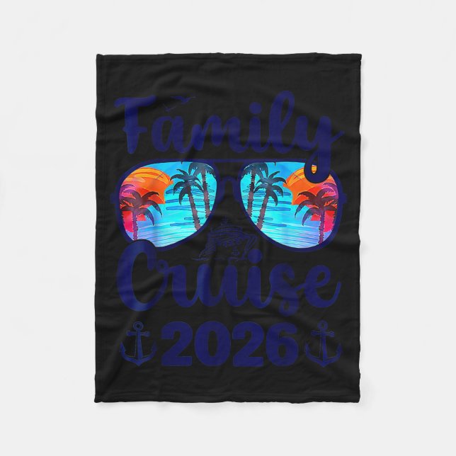 Cobertor De Velo Family Cruise 2026 Family Vacation Matching Family (Frente)