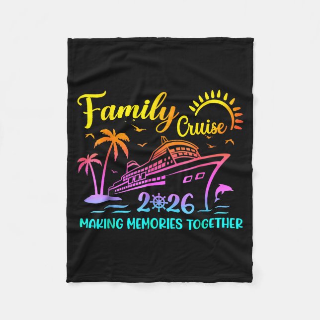 Cobertor De Velo Family Cruise 2026 Summer Vacation Matching Family (Frente)