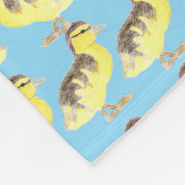 Cobertor De Velo Family of Ducks Fleece Blanket