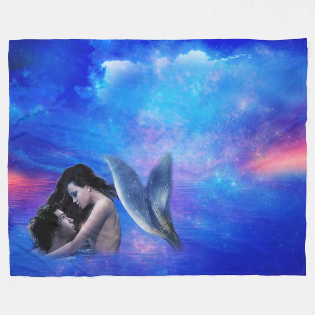 Cobertor De Velo Fantasia da sereia (Frente (Horizontal))