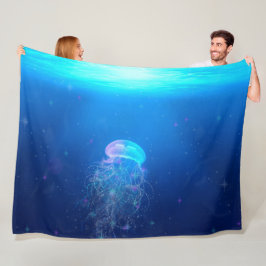 Cobertor De Velo Fantasia Glittering Jellyfish