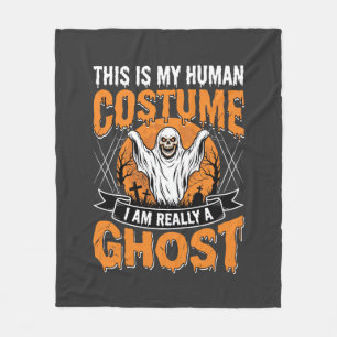 Cobertor De Velo Fantasia Humana de Fantasma de Halloween Engraçada