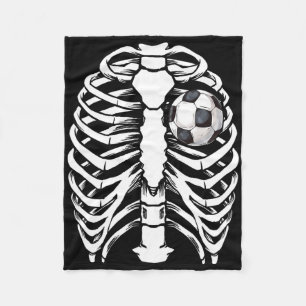 Cobertor De Velo Fantasias de Halloween de Futebol Raio-X Esqueleto