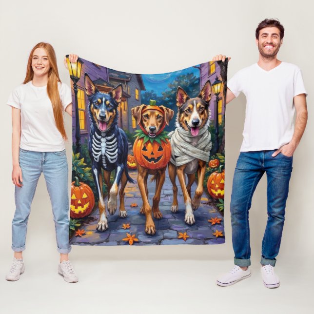 Cobertor De Velo Fantasias de Halloween para Irish Wolfhound Trick- (In Situ)