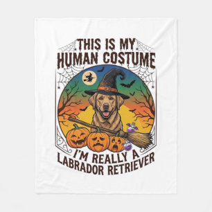 Cobertor De Velo Fantasias de Labrador Retriever para Humanos Hallo