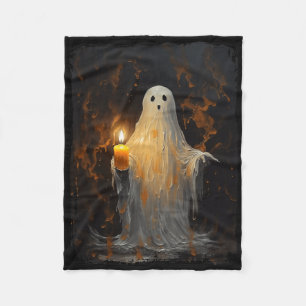 Cobertor De Velo Fantasma Bonito Segurando Velas Diversão Halloween