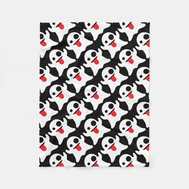 Cobertor De Velo Fantasma de Emoji da vaia (Frente)