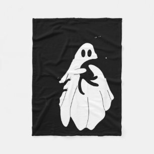 Cobertor De Velo Fantasma de Halloween Fofo Segurando Três Gatos Pr