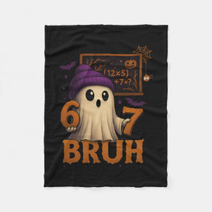 Cobertor De Velo Fantasma Divertido de Matemática 67 Bruh Meme de H