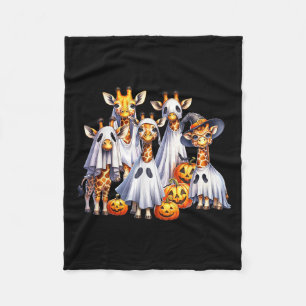 Cobertor De Velo Fantasma Fantasma Girafa Halloween Anima Africano 